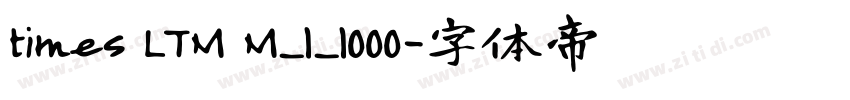 times LTM M_1_1000字体转换